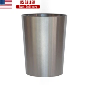 Gebürstetes Nickel Metall Papierkorb Mülleimer Badezimmer Innen Wohnkultur 2,2 Gal USA - Bild 1 von 5