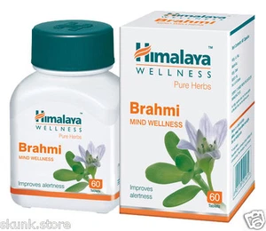 1 X Herbal Brahmi Pure Herbs Bacopa Monnieri Long Expiry 60 Tablets Ayurvedic - Picture 1 of 1