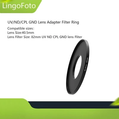 40.5-82mm Step-up Step Up Ring Filter Ring UV/ND/CPL Lens Adapter Filter Ring - Image 1 of 4