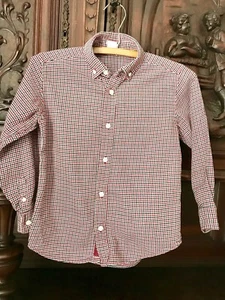 Gymboree Boys Size 6 Button Down L/S Shirt 100% Cotton Plaid - Picture 1 of 8