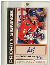 2011 UD UPPER DECK Alex Ovechkin FALL EXPO PRIORITY SIGNINGS AUTOGRAPH AUTO 7/8