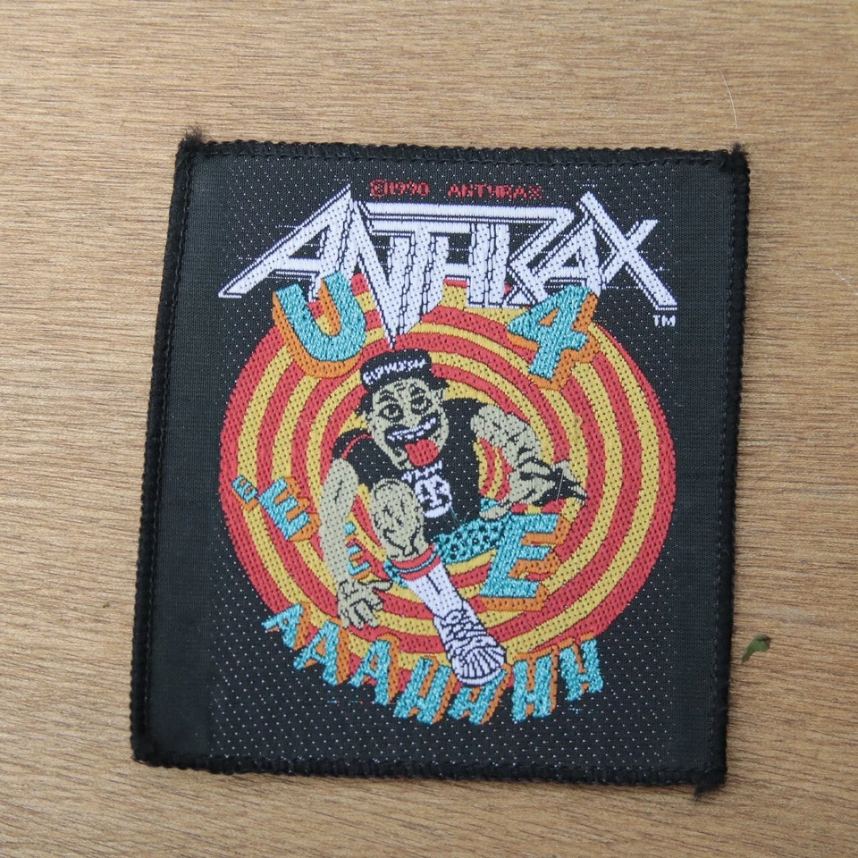 Patch Anthrax - 1990 - Vintage, woven - Official, New old stock - Photo 1/1