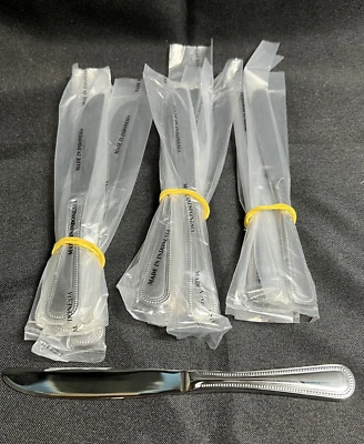 Faca Walco 9211 Classic Bead Butter 18/10 S/S 7" cabo sólido com miçangas - 1 dúzia - Imagem 1 de 4