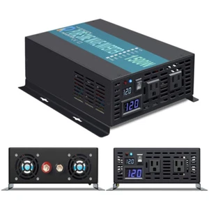 1500W 12VDC Pure Sine Wave Inverter Car /Home Solar Power Off-Grid Converter - Picture 1 of 11