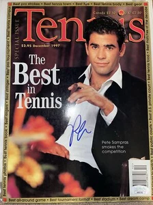 Pete Sampras Signed Tennis Magazine with JSA COA (AS83763) - Picture 1 of 4