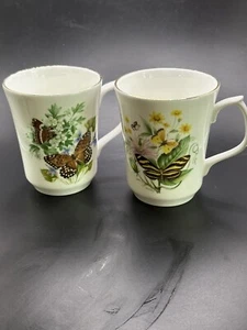 Niagara Parks Fine Bone China England Tea Coffee Cup Butterflies 8 oz - Picture 1 of 7