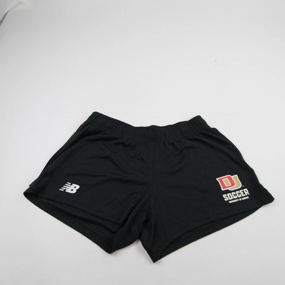Pantalones cortos de práctica Denver Pioneers New Balance para mujer negros usados Foto 1 de 1