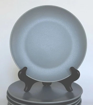 Set Of 5 - IKEA NEW Dinera 12011 Matte Blue/Gray Salad Plates - Image 1 of 4