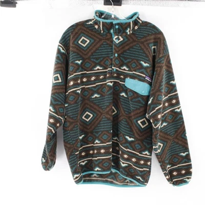Patagonia Synchilla Pullover Men’s Medium Snap T Fleece Abstract Aztec 2013 - Image 1 of 4