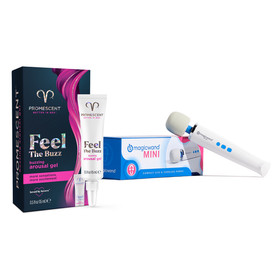 Hitachi Magic Wand Mini Rechargeable Massager  by Vibratex +Lubricant For Women