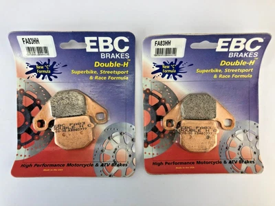 EBC BRAKE PADS FA83HH 2 PACKS DOUBLE H SINTERED BRAKE PADS KAWASAKI AR50/AR80 - Image 1 of 4