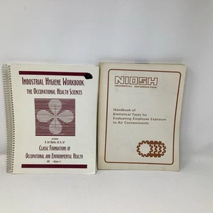 Lot of 2 Industrial Safety Vintage Books Hygiene Workbook Test Employee Exposure - Picture 1 of 10