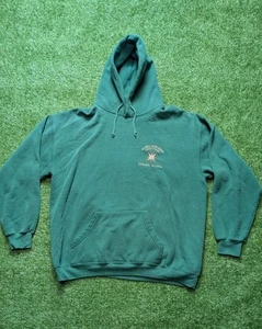 Vintage  Lee Heavyweights Hoodie Sweatshirt Size Large Green Alaskan Outfitters  - Picture 1 of 10