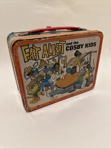 Fiambrera metálica para niños Fat Albert and the Cosby de Thermos 1973 vintage sin termo - Imagen 1 de 9