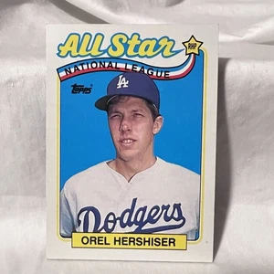 1989 Topps Orel Hershiser #394 All-Star Los Angeles Dodgers Baseball Card - Picture 1 of 2