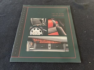 1993 Mercedes Benz 190E Limited Edition Brochure W201 190-class Sales Catalog - Picture 1 of 6