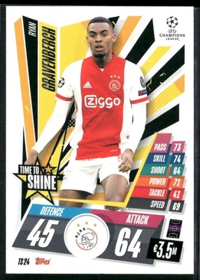 2020 BASE SET RYAN GRAVENBERCH AFC AJAX #TS24 - Image 1 of 2