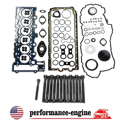 Juego de juntas de culata N52 con pernos para BMW 128i/328i/528i/X3/X5/Z4 2007-2013 3,0 L L6 Foto 1 de 4