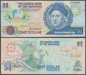Bahamas - Columbus Commemorative, 1 Dollar, ND (1992), AU, P-50(a) - Picture 1 of 1