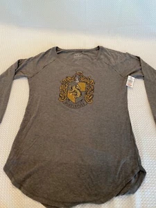 Universal Studios Harry Potter Hufflepuff Langarm T-Shirt Neu Mit Etikett - Bild 1 von 3