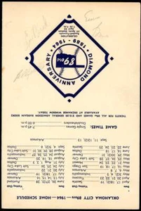 Lou Brock Billy Williams Ernie Banks JSA Signed by 3 1964 Cubs Red Sox Program - Picture 1 of 3