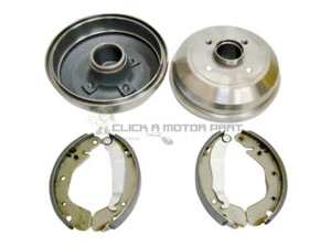 Rear 2 Brake Drums And Shoes Set For Vauxhall Tigra 2004-2009 - Picture 1 of 1