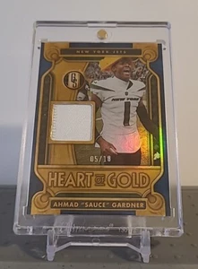 Ahmad Sauce Gardner 2023 Gold Standard "Heart Of Gold" Patch SN 5/10 - Picture 1 of 11