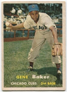 1957 Topps #176 Gene Baker Chicago Cubs - Picture 1 of 2