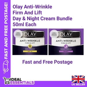 Olay Anti-Falten Firm & Lift Tag/Nacht Creme Kostenloser UK Versand - Bild 1 von 5