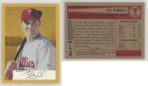 2002 Bowman Heritage Chrome Refractors Gold /175 Pat Burrell #7BHC