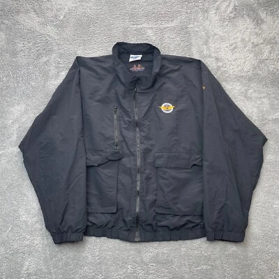 Chaqueta Vintage Club Olímpico Para Hombre XXXL Abrigo Negro US Open 1998 Cremallera Completa EE. UU. Foto 1 de 4