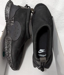 Nike Men's Moc Flow x Undercover Collaboration Triple Black Size 11 Slip Leather - Picture 1 of 5