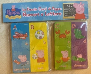 BNIP Nuevo Juego de Tarjetas Flash de Peppa Pig - Números y Letras - Tarjeta Plegable para Ocultar Respuesta - Imagen 1 de 4