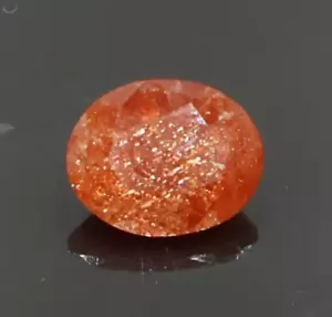Natural Sunstone Faceted Gemstone Fire Sunstone Oval Cut 3.00 Cts 11x9 mm - Picture 1 of 6
