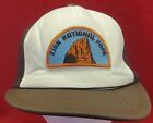Vintage Zion National Park Brown Foam Snapback Hat Cap