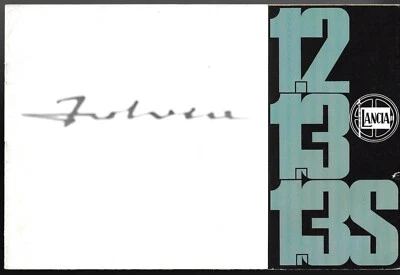 Lancia Fulvia cupé 1969-1971 mercado del Reino Unido folleto de ventas multilingüe 1.2 1.3 1.3S Foto 1 de 3