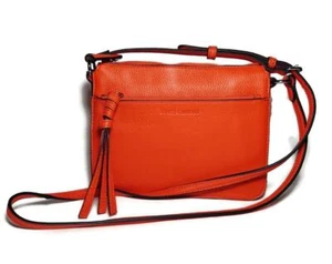 NWT $148 VINCE CAMUTO Small Eris Fire Red Opal Crossbody Handbag - Picture 1 of 5