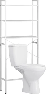 over the Toilet Storage Shelf, 3-Tier Bathroom Organizer Space Saver Rack Wood S - Picture 1 of 8
