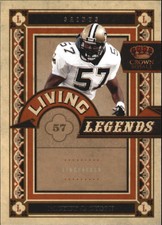 2010 Crown Royale Living Legends Saints Football Card #23 Rickey Jackson