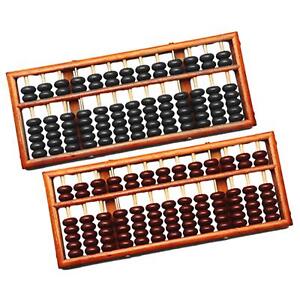 13 digits Rods Chinese Wood Abacus Counting Tool Gift Ornament Exquisite