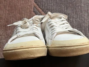 Saint Laurent Paris Weiß Leder Court Klassisch Abzeichen Sneaker EU39 UK5.5 - Bild 1 von 10
