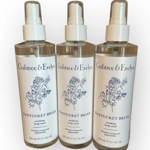 (3x) CRABTREE & EVELYN Soothing Body Mist NANTUCKET BRIAR 240ml 8.1 fl oz NEW - Picture 1 of 2