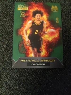 Kendall Brown 2022 Wild Card matte Rising Heat /10 Rookie RC - Image 1 of 4
