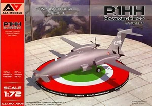 Véhicule aérien sans pilote modèle A&A 1/72 PIAGGIO P.1HHH HAMMERHEAD concept italien - Photo 1 sur 5