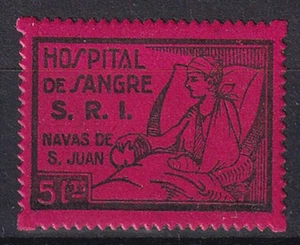 SCW Republican Local Label Navas San Juan Jaen Edifil 4 SRI Hospital Sangre MNH - Picture 1 of 1