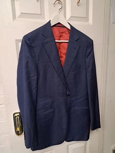 Suit Supply Sienna Navy Blue Suit UK 40 Wool 2 Piece London Savile Row - Picture 1 of 20