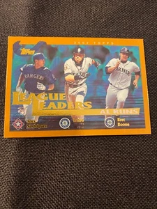 Topps League Leaders Rodríguez, Ichiro, Boone 2002. #338 - Imagen 1 de 2