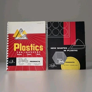 Vintage 1958 Delta Plastics Catalog + Mid-Century Flyer Industrial Design Set - Imagen 1 de 12