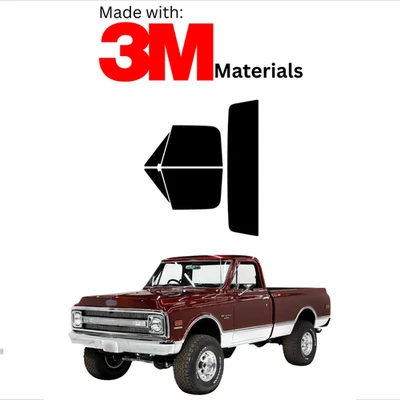 Tinte de ventana precortado para Chevrolet Slvrdo 1500 2 puertas 67-72 cerámica hecho con 3M Foto 1 de 4