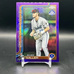 2025 Topps Pro Debut GAGE MILLER Chrome Purple Refractor /125 Card PDC-180 RC - Picture 1 of 3
